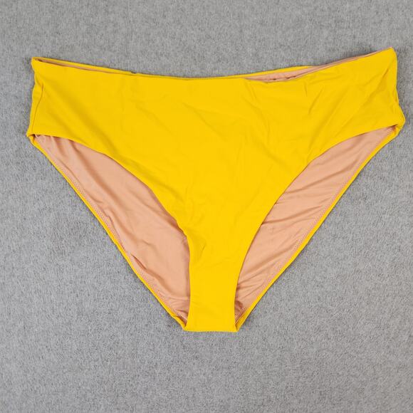 NWT J. Crew Swim Bottom Size 3X Yellow BF178 - Picture 1 of 9
